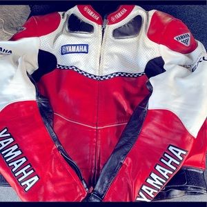 Yamaha Motorcycle Racing Jacket (Red Black White R1/R6) Used good condition.